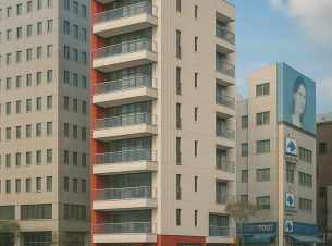 충무로 3번 출구 앞 신축건물